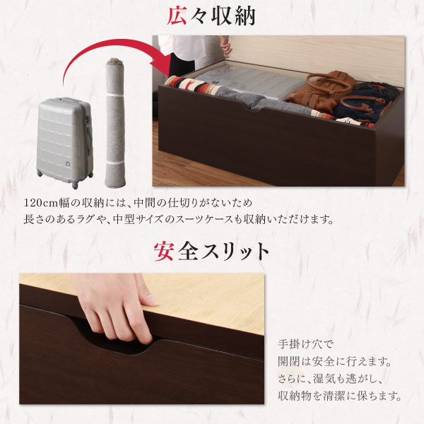 日本製！低ホルムアルデヒド・収納庫付き畳ユニット【波那】の激安通販