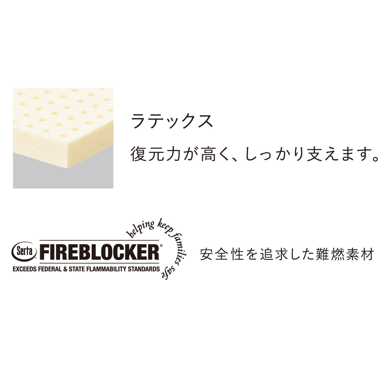 サータ マットレス 正規販売店 ワイドダブル Q1 サータ ナチュラルスイート 7.7 ポケットコイル 交互配列 ラテックス Serta | Serta | 03