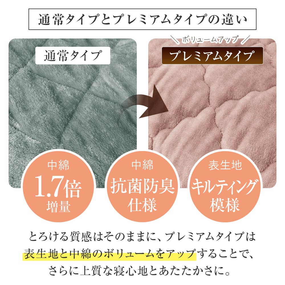 敷きパッド ワイドダブル あったか マイクロファイバー とろけるぬくもりタッチの敷パッド プレミアム 150×200cm 厚手 冬用 ベッドパッド | ビーナスベッド | 03
