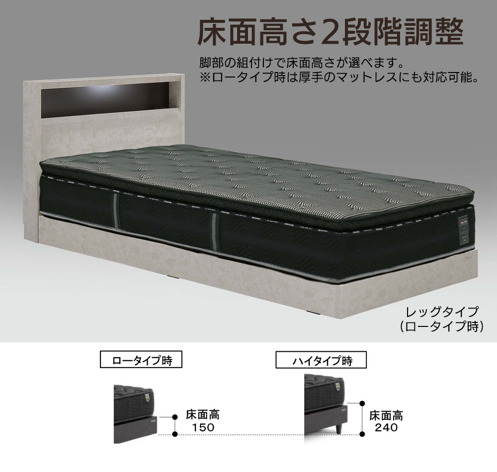 専用です！グランツ　ダブルベッド　マットレス　ブラック 開梱設置送料無料] Grantz (グランツ) 電動ベッド グランムーブ
