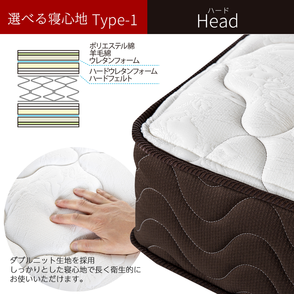 フランスベッド（FRANCEBED） マットレス セミダブル MW-200α MW-200a