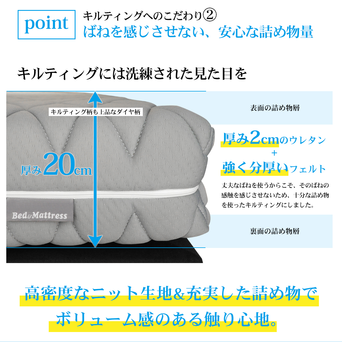ベッドアンドマットレス ポケットコイル マットレスのみ シングル 電動