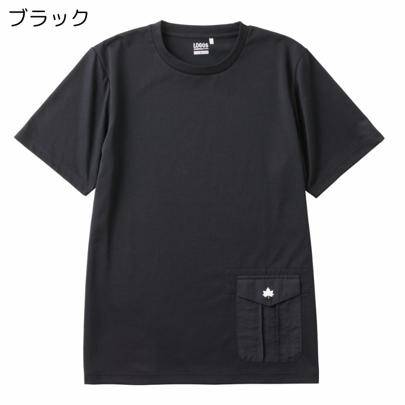 LOGOS ロゴス ポケット付きTシャツ-A メンズ レディース ユニセックス 半袖  3カラー L...