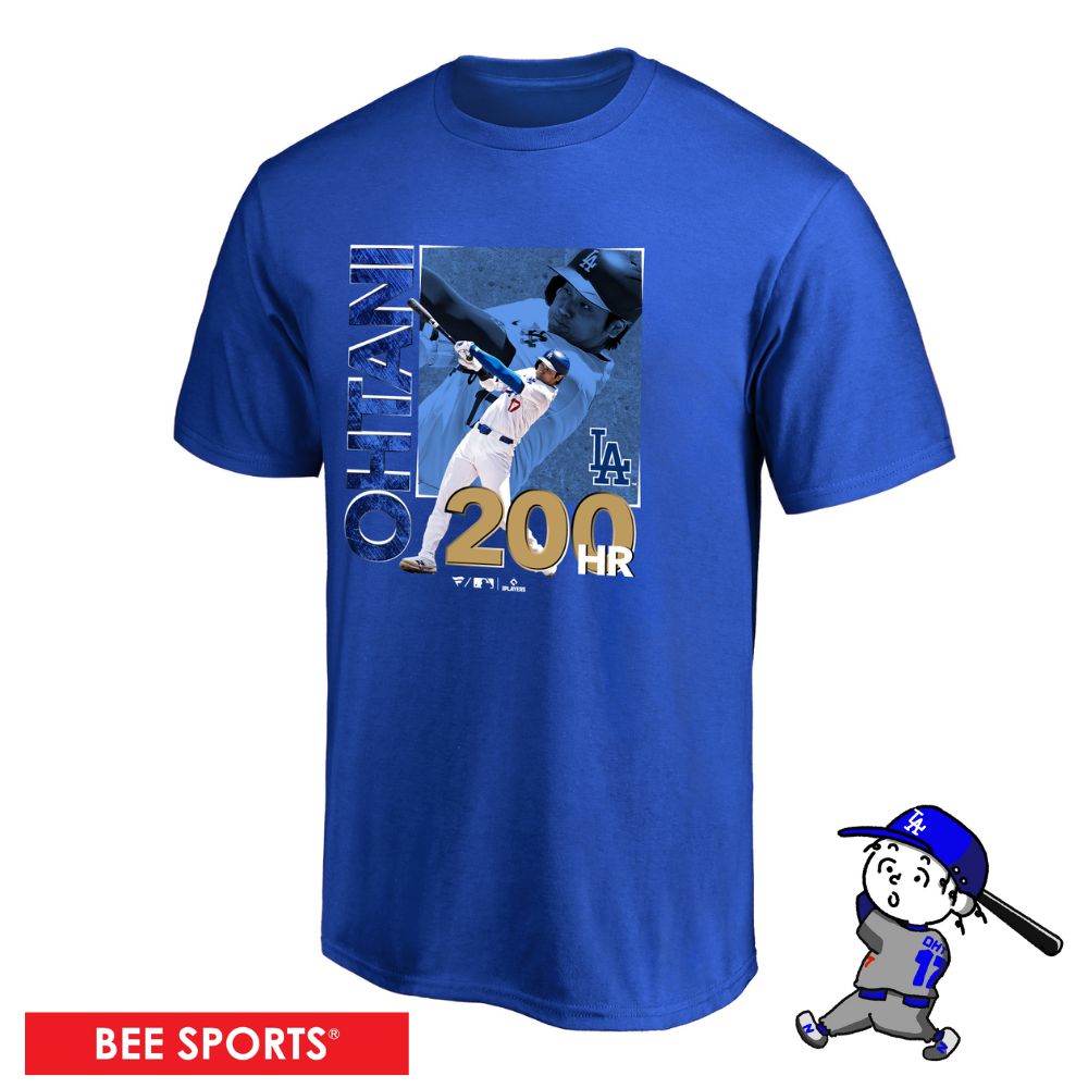 Fanatics 大谷翔平 MLB通算200号HR 達成記念Tシャツ 半袖 LA