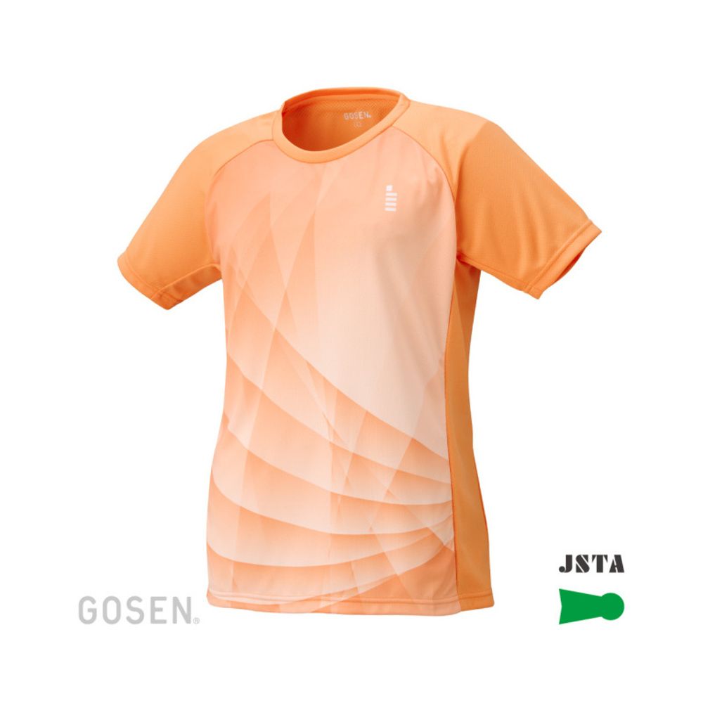 GOSEN（ゴーセン） T2551 レディース ゲームシャツ オレンジテニス
