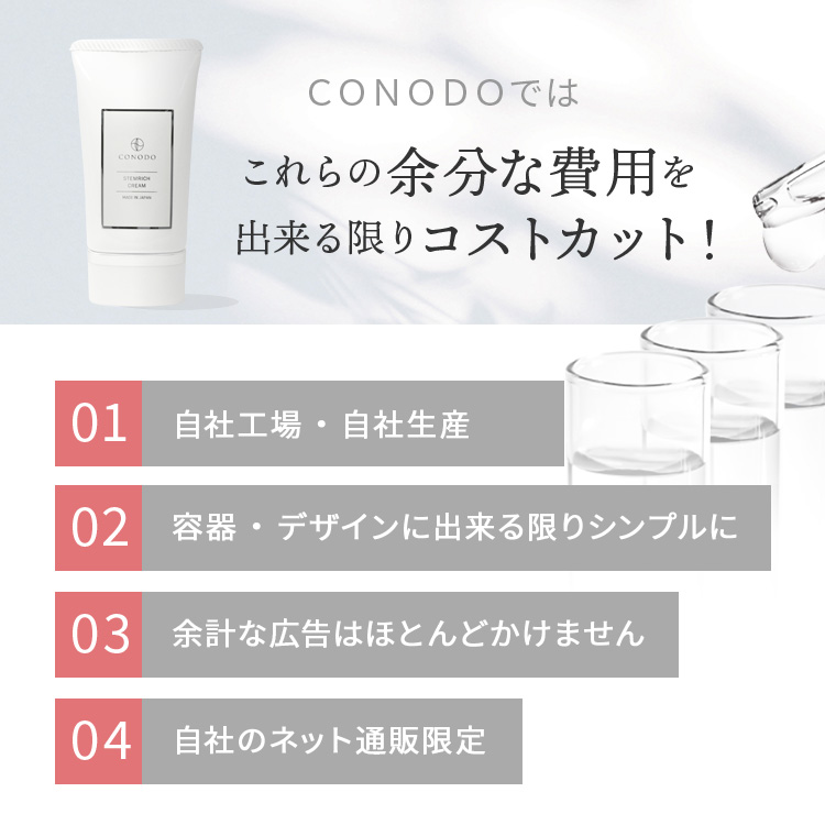 【2000円OFF】ヒト幹細胞クリーム 原液 20% 高濃度 CONODO ステムリッチクリーム 30g | CONODO | 13