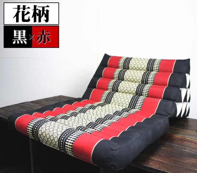 三角枕 三角クッション 三角ソファ 4段 マット1枚 象柄 花柄 座椅子 昼寝 ごろ寝 アジアン |  | 07