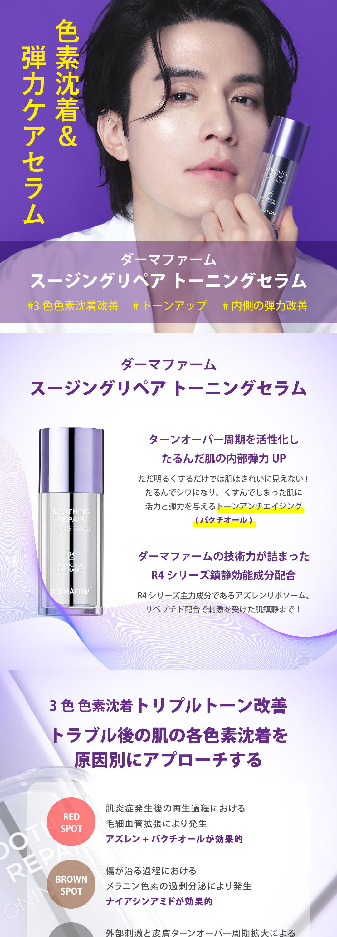 トーニングセラム美容液　30ml 2本セット R4トーニングセラム(美容液) ( 30ml×2セット ) : 爽快ドラッグ