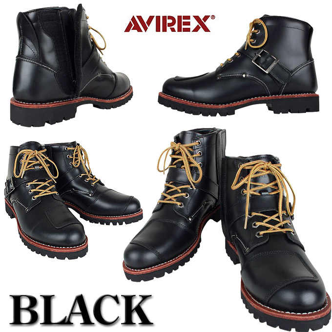 AVIREX U.S.A. アヴィレックス AV2931 TIGER タイガー エンジニア レザーブーツ メンズ 送料無料 アビレックス ショートブーツ ブーツ 本革 靴 レディース｜bein-store｜02