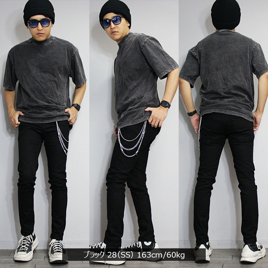 glamb ブラックスキニーデニムパンツ メンズ ストレッチ 3サイズ 黒 glamb ブラックスキニーデニムパンツ メンズ ストレッチ 3サイズ 黒
