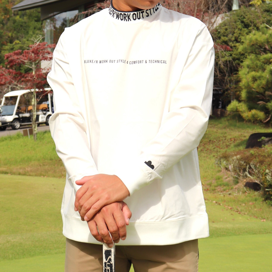 撥水 ストレッチ モックネック プルオーバー 《 メンズ ゴルフウェア