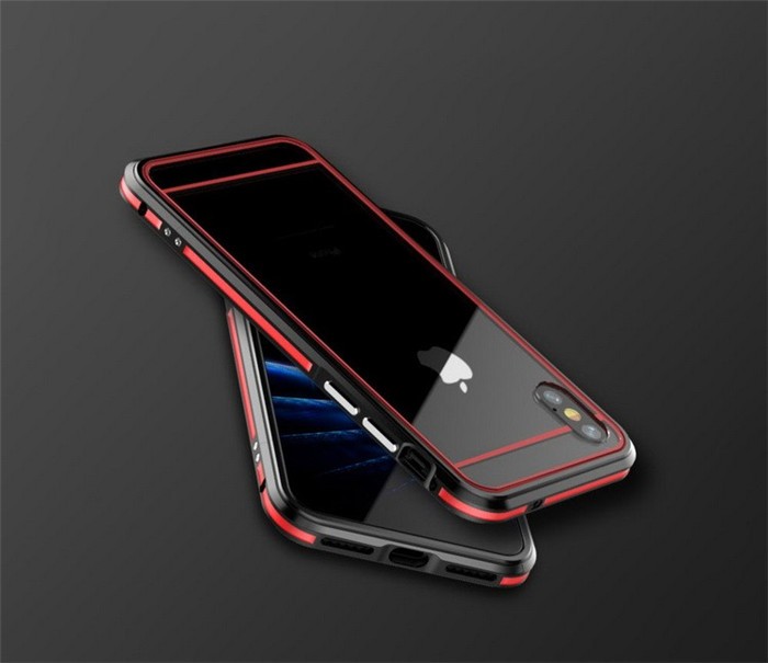 Iphone X アイフォンx アルミバンパー ケース 背面 クリア カバー付き 透明 金属アルミ かっこいい ガラスフィルム付 Iphonex 546 ベネックスストア 通販 Yahoo ショッピング