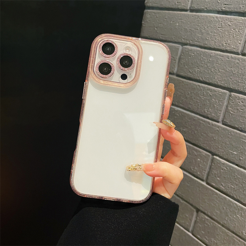 キラキラ iPhone 16 Pro Max Plus ケース ラメ入り デコ 透明 クリア カバー ストラップホール付き きらきら 可愛い カメラ保護 アイフォン16 透明ケース 女性 |  | 02