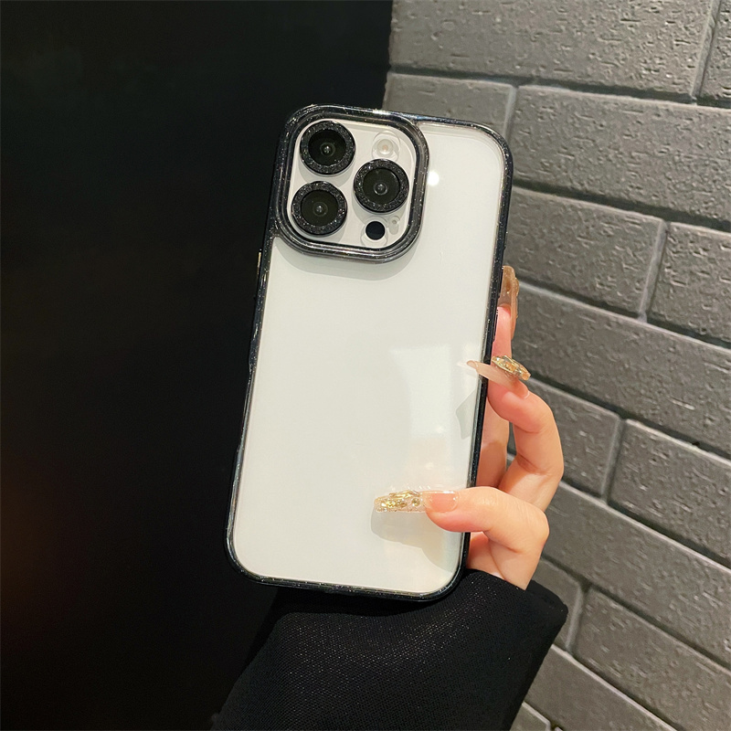 キラキラ iPhone 16 Pro Max Plus ケース ラメ入り デコ 透明 クリア カバー ストラップホール付き きらきら 可愛い カメラ保護 アイフォン16 透明ケース 女性 |  | 05