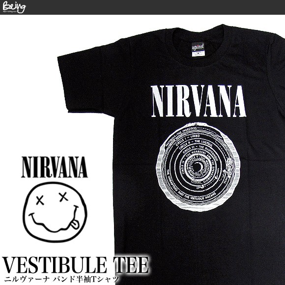 NIRVANA ニルヴァーナ ニルバーナ 半袖Tシャツ BA-0005-BK VESTIBULE