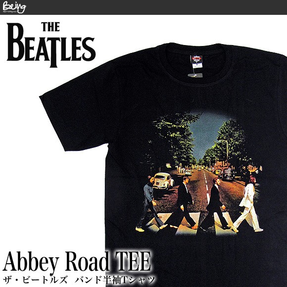 THE BEATLES ビートルズ バンド BG-0002-BK Abbey Road TEE アビイロード バンド 半袖Tシャツ【メール便配送】