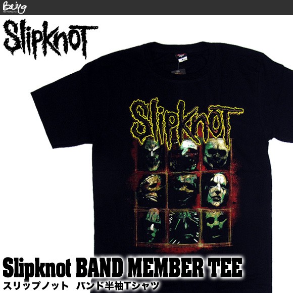 Slipknot スリップノット バンドTシャツ 半袖 BG-0010-BK Slipknot
