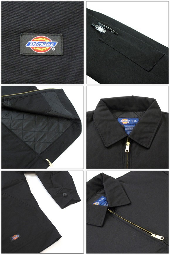ディッキーズ　アイゼンハワー　TJ15 ブラック　M 楽天市場】【Dickies】TJ15 アイゼンハワージャケットInsulated