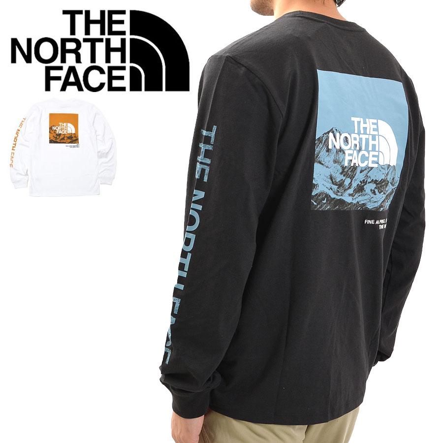 THE NORTH FACE ノースフェイス ロンT 長袖Tシャツ メンズ NF0A5GML バックロゴ 袖ロゴ プレイ Tシャツ