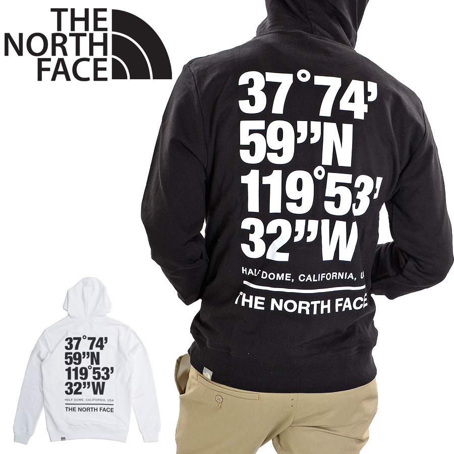 ノースフェイス THE NORTH FACE パーカー メンズ プルオーバー バックプリント 座標 NF0A826U ハーフドーム トップス スクエア  ロゴ ブランド