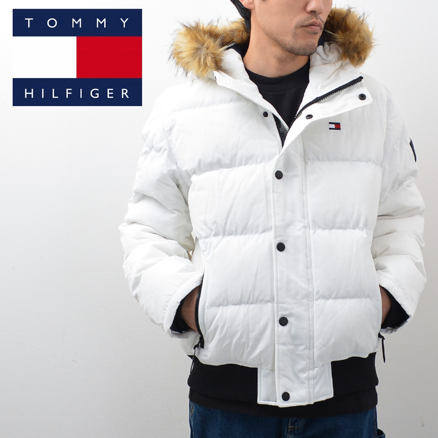 TOMMY HILFIGER トミーヒルフィガー 中綿 ダウンジャケット メンズ WHITE 159AP863 アウター ブルゾン 大きいサイズ