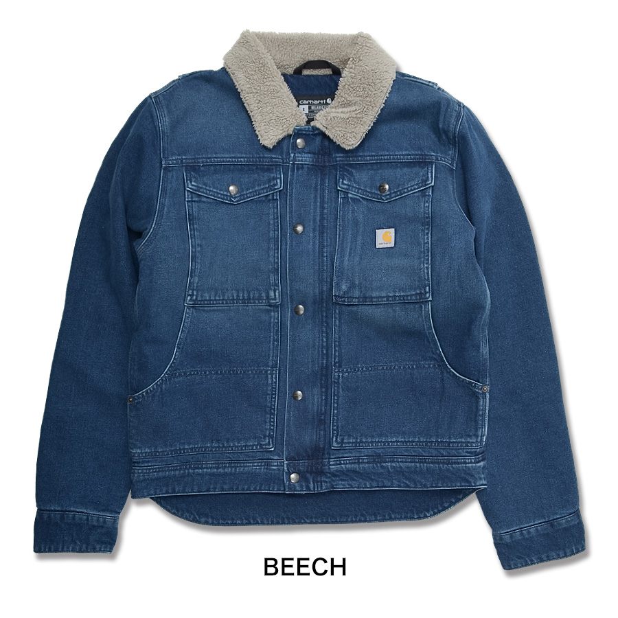00s【Carhartt】カーハート（L相当）デニムジャケット＊シェルパ＊裏ボア Carhartt（カーハート） 【並行輸入品】Carhartt デニム ジャケット