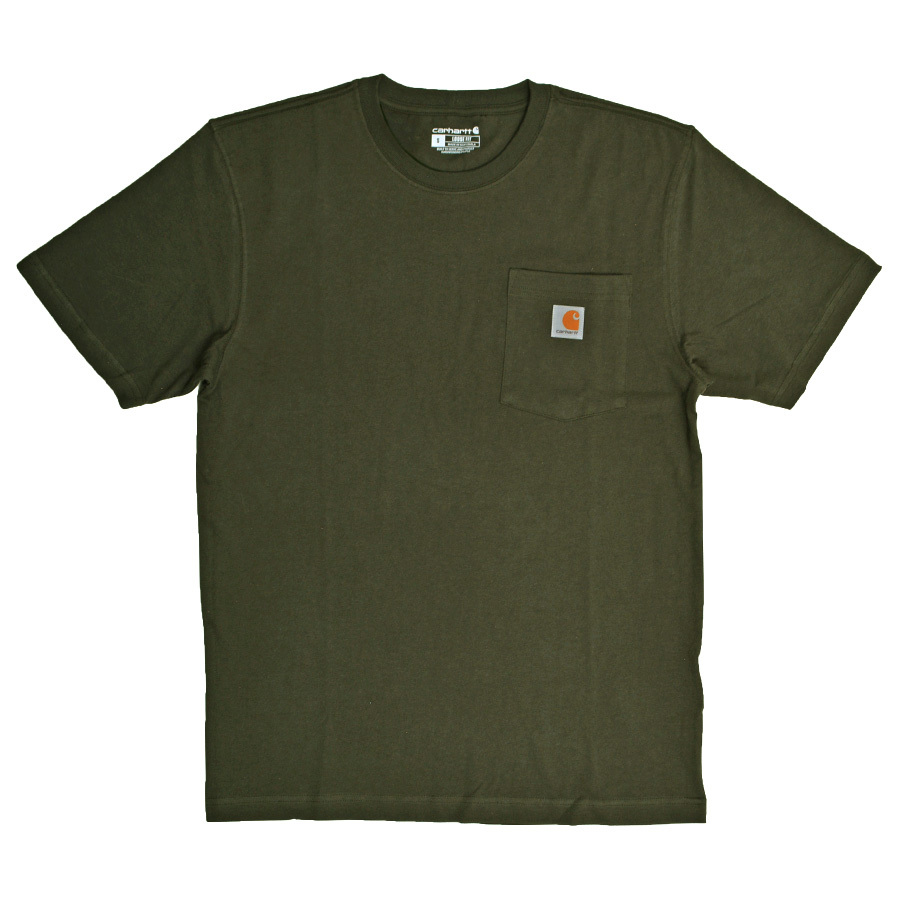 カーハート tシャツ ポケット付きTシャツ 半袖 Carhartt K87 ワーク