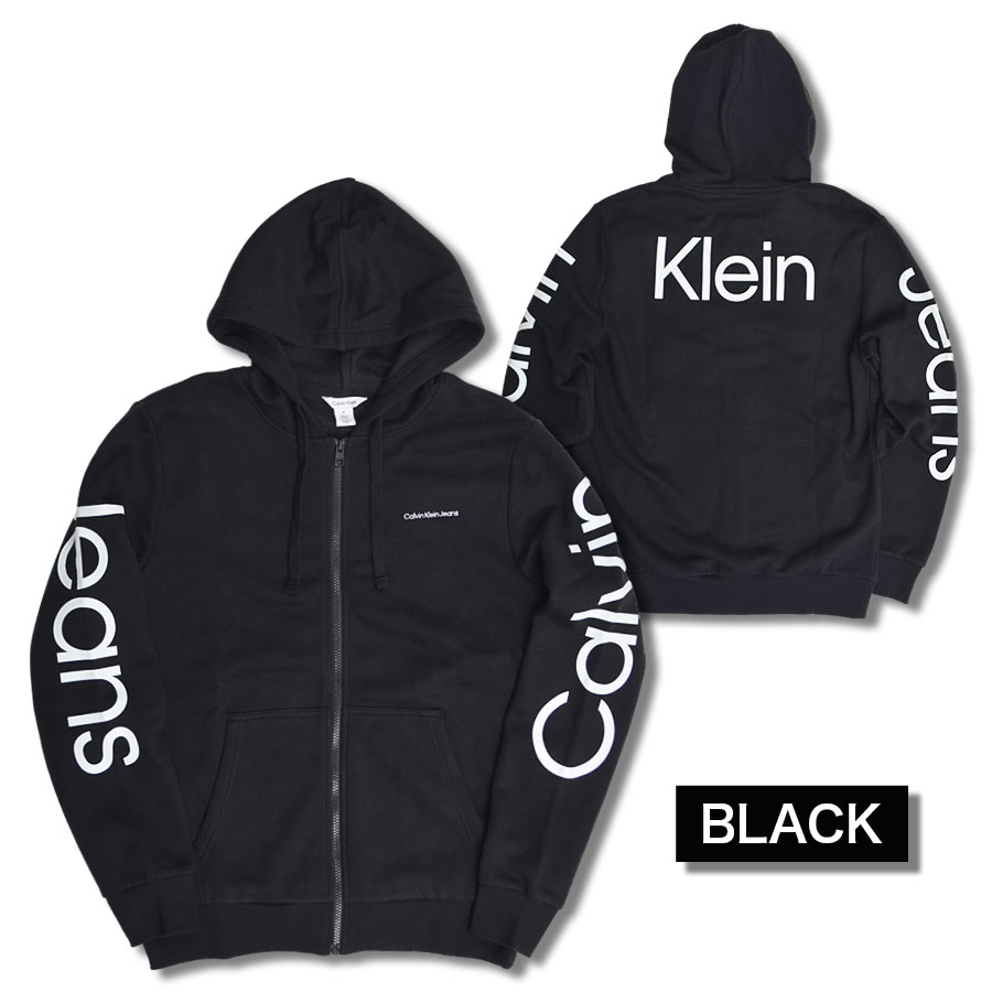カルバンクライン　薄手　フルジップ　パーカー　フーディー　袖ロゴ　スウェット　M THE NORTH FACE（ザ ノースフェイス） 【並行輸入品】カルバンクライン
