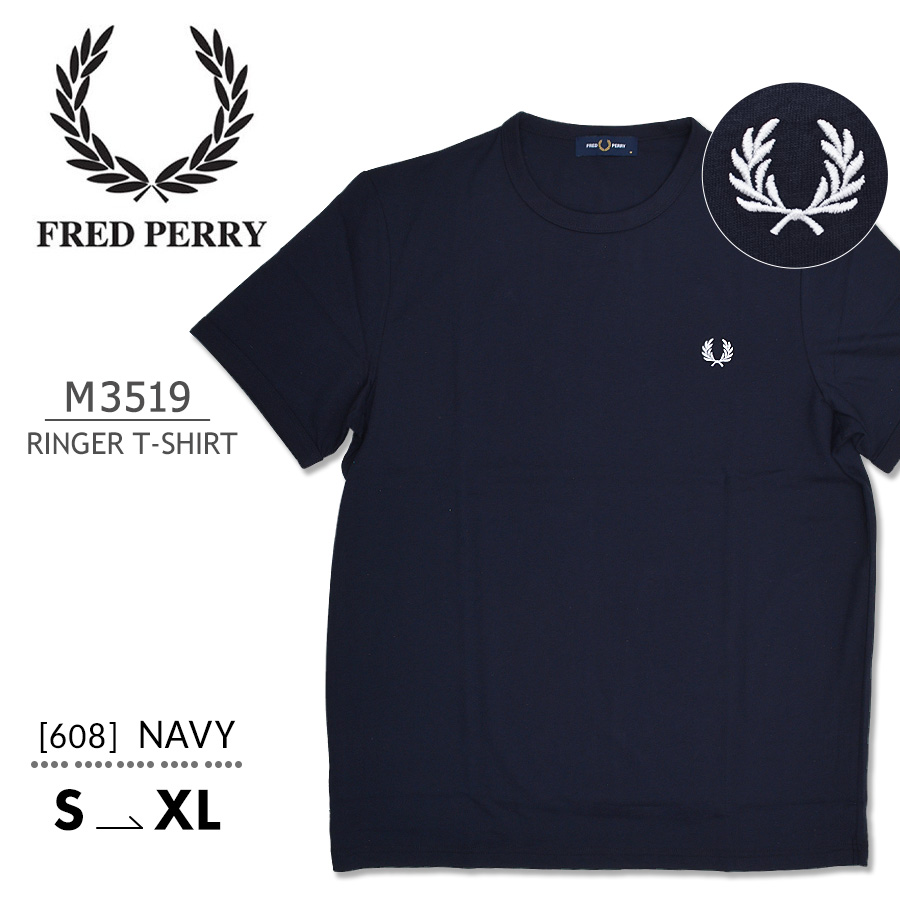 FRED PERRY フレッドペリー Tシャツ 半袖 メンズ M3519 半袖Tシャツ クルーネック...
