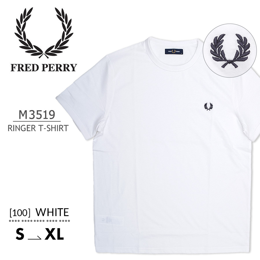 FRED PERRY フレッドペリー Tシャツ 半袖 メンズ M3519 半袖Tシャツ クルーネック...