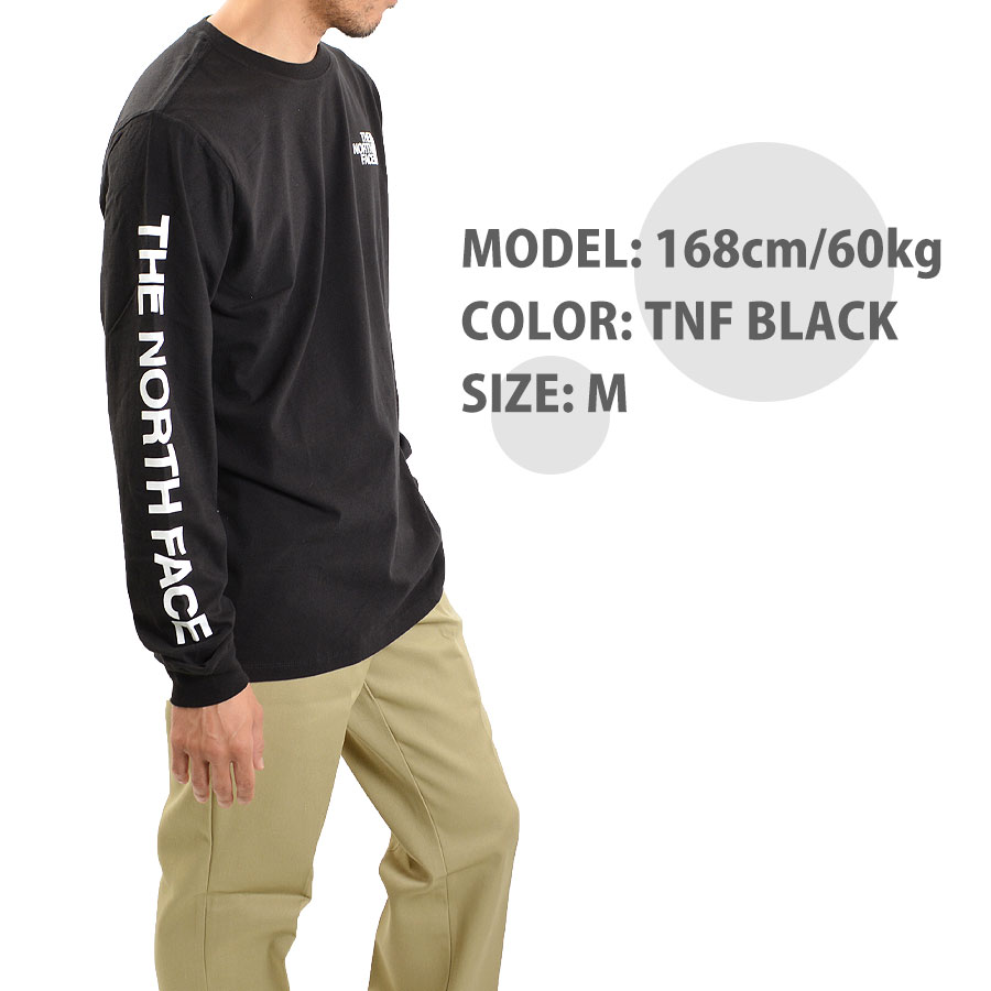 ノースフェイス THE NORTH FACE ロンT メンズ 長袖Tシャツ NF0A471K NF0A811P 袖 ブランド ロゴ ブラック ホワイト