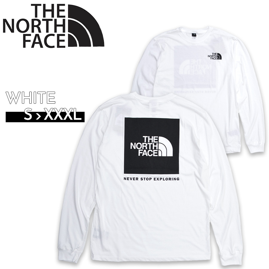 THE NORTH FACE ノースフェイス 長袖Tシャツ メンズ バックプリント ロゴ NF0A811N クルーネック ボックスロゴ NSE