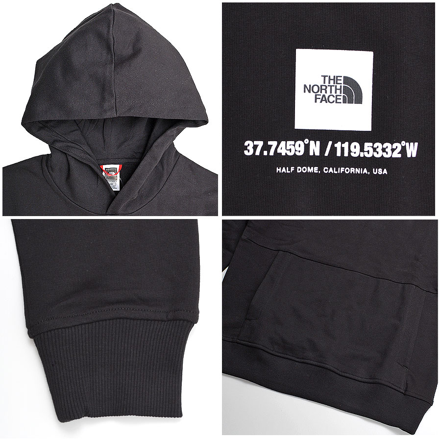 ノースフェイス THE NORTH FACE パーカー メンズ プルオーバー バックプリント 座標 NF0A826U ハーフドーム トップス スクエア ロゴ ブランド｜being-yah｜09