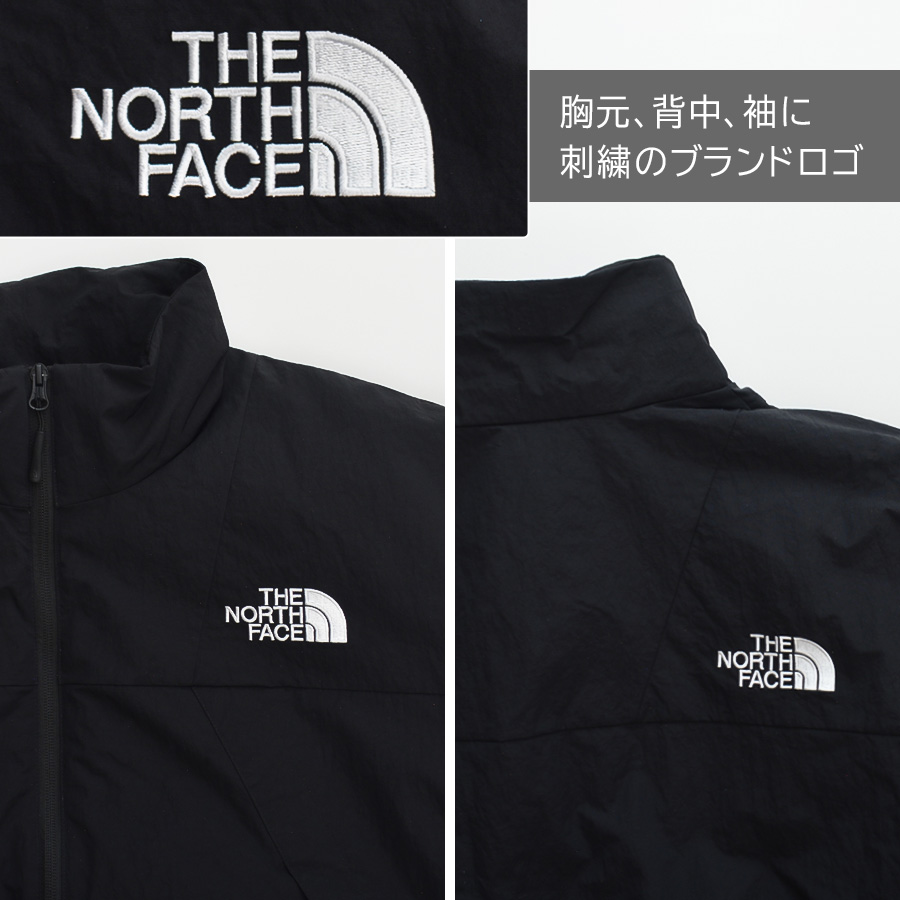 ノースフェイス★ナイロンジャケット XL 刺繍 企業ロゴ ブラック タグ付き ザ ノースフェイス THE NORTH FACE 3WAY ロゴ刺繍 フリースライナー付