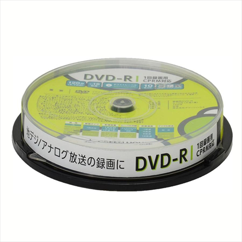 グリーンハウス DVD−R 録画用 1−16倍速 10枚スピンドル  CPRM  GH−DVDRCB10｜beisiadenki｜02