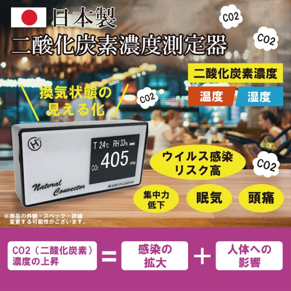 新発売】今必要な感染対策グッズ登場！「CO2センサー（二酸化
