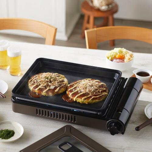 カセットフー カセットガスホットプレート 焼き上手さんβ ブラウン
