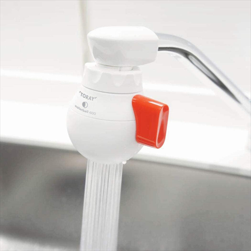 TORAY 東レ 蛇口直結型 浄水器 ウォーターボール ホワイト／レッド WB600B R | TORAY | 02