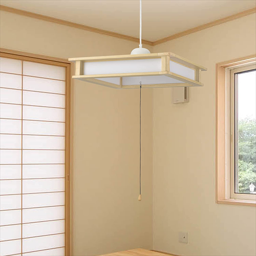 オーム電機 LED和風ペンダントライト 6畳用 昼光色 LT−W32D6G−W1 06−3874 OHM_3