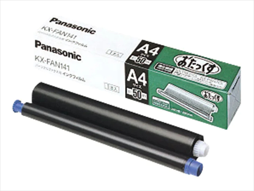 Panasonic おたっくす 普通紙ファクス用インクフィルム 黒 50m×1本 KX−FAN141