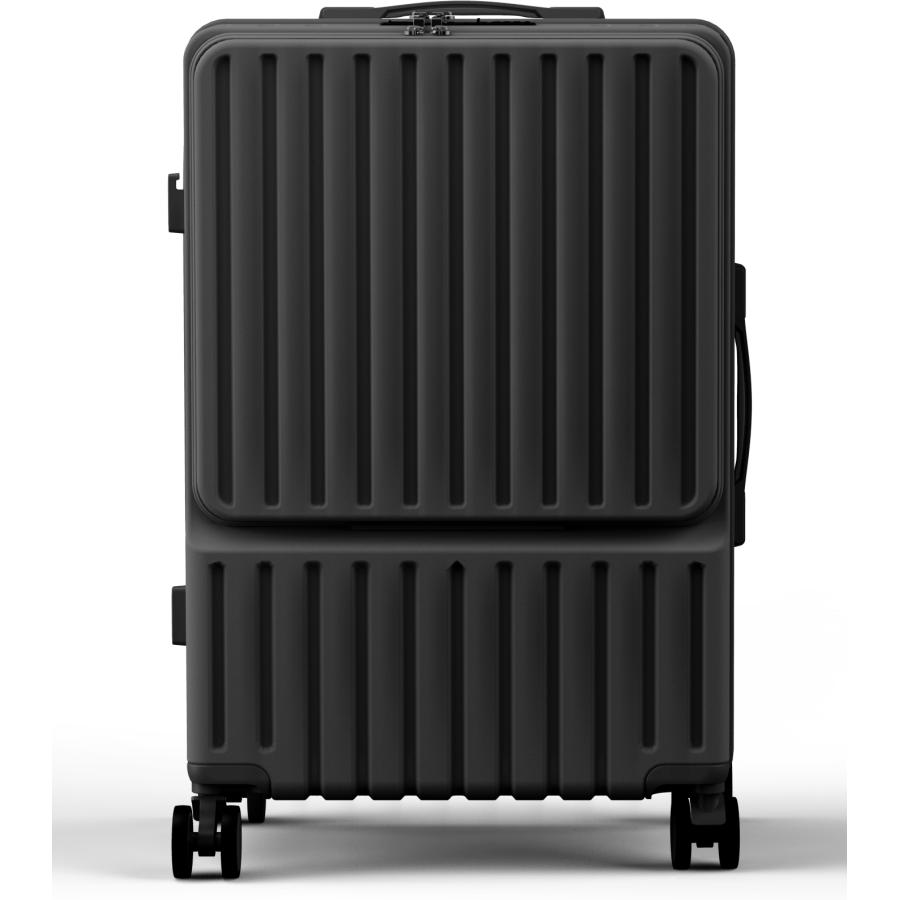 スーツケース 機内持ち込み 軽量 キャリーケース キャリーバッグ フロントオープン フロントタイプ USBポート カップホルダー フック搭載 S M 4泊 6泊 TSAロック｜belando｜02