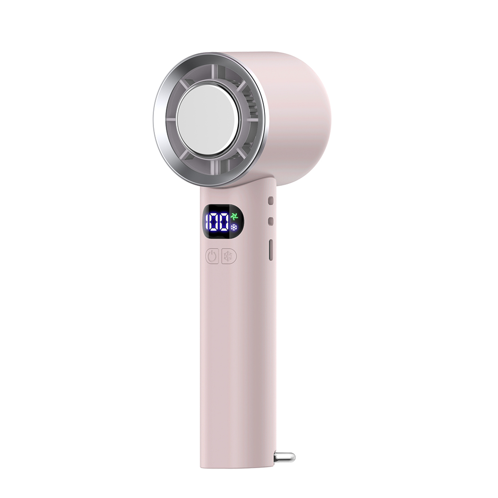 【人気No.1】 ハンディファン 携帯扇風機 扇風機 小型 -28℃ 冷却プレート 手持ち扇風機 90°折り畳み 100段階調整 6800mAh大容量 LED残量表示 最大24H連続 | ブランド登録なし | 05