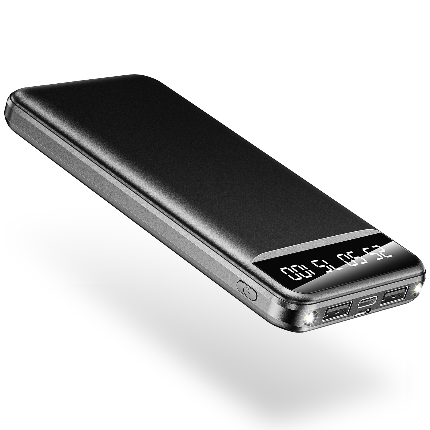 モバイルバッテリー 15000mAh 小型 大容量 軽量 薄型 2台同時充電 急速充電 残量表示 ライト付き スマホ充電器 携帯充電器 iPhone Android PSE 5v/2a | ブランド登録なし | 02