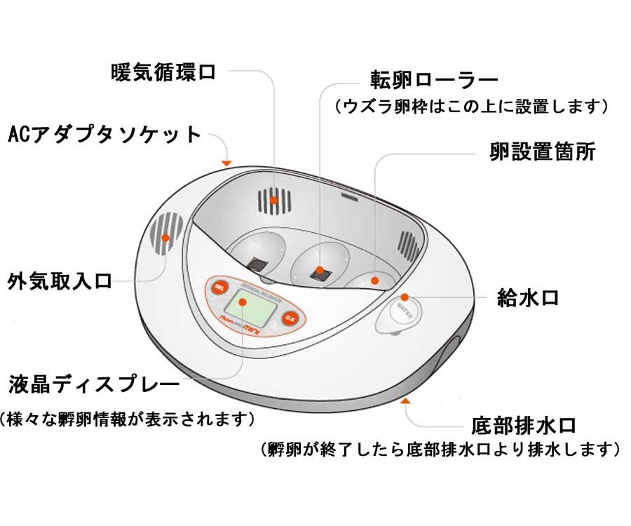 リトルママ 小型自動孵卵器(ふ卵器・ふか機) : fu-1-2 : eバード - 通販 