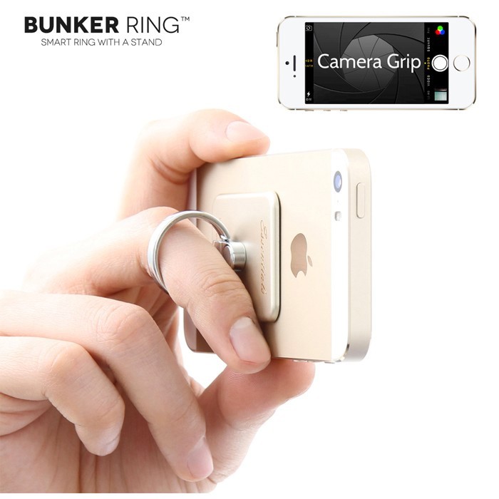 スマートフォン、タブレットを片手でホールドできる、大人気必須アイテム☆BUNKER RINGの画像