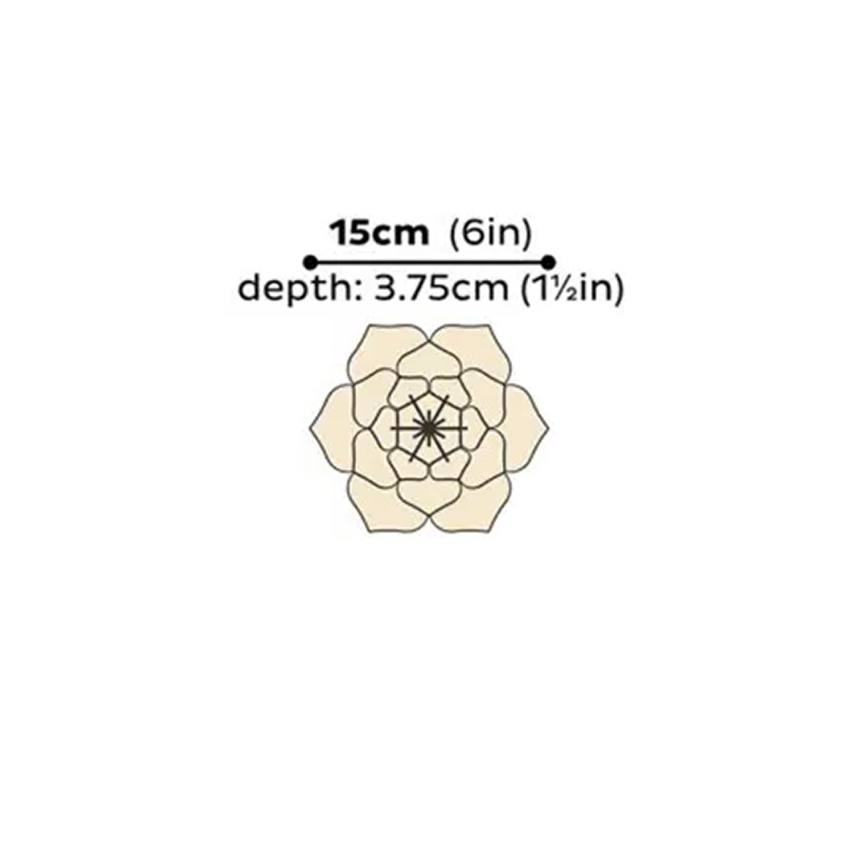 lovi（ロヴィ） 北欧雑貨 飾り ウォール デコ 花 フラワー 15cm 木製