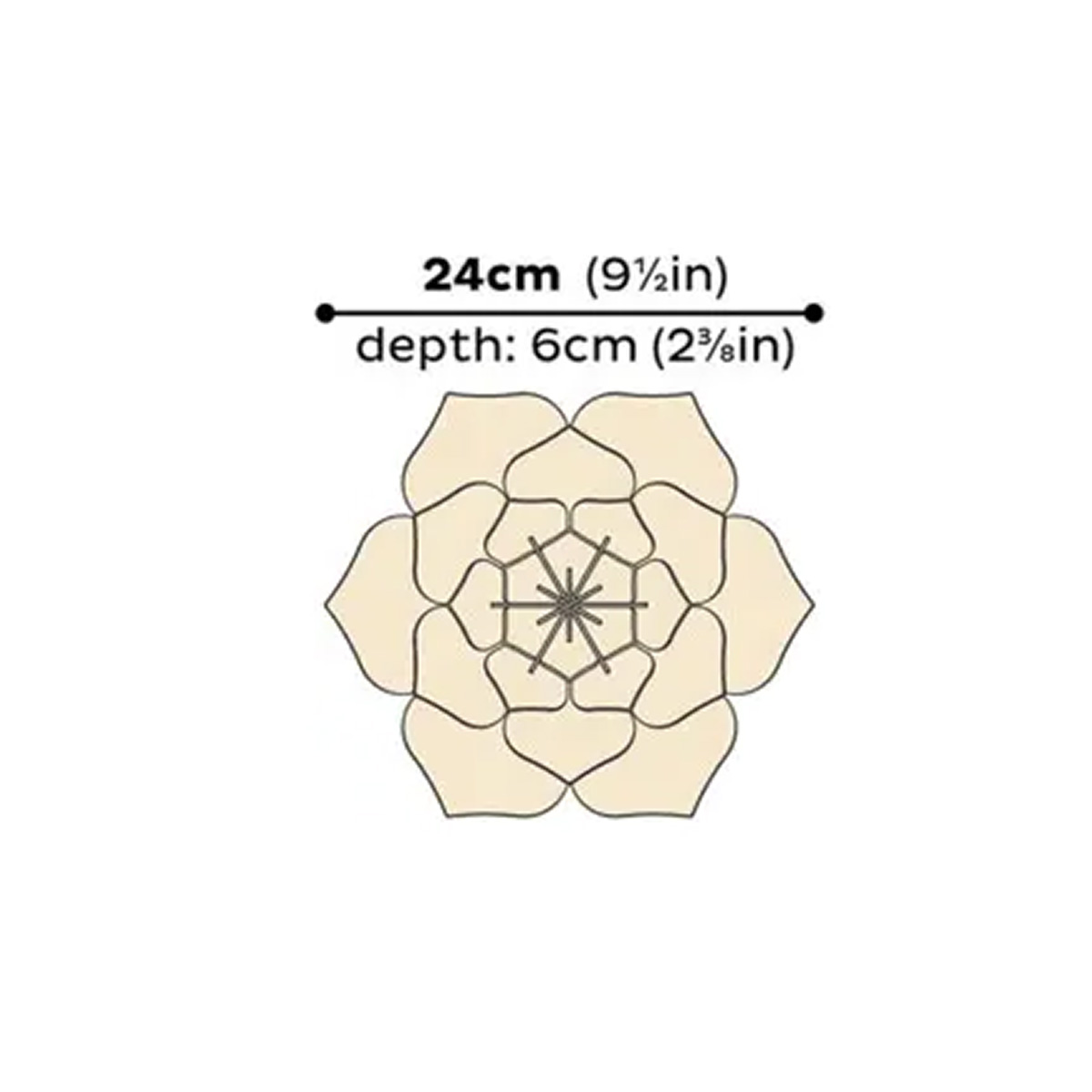 lovi（ロヴィ） 北欧雑貨 飾り ウォール デコ 花 フラワー 24cm 木製