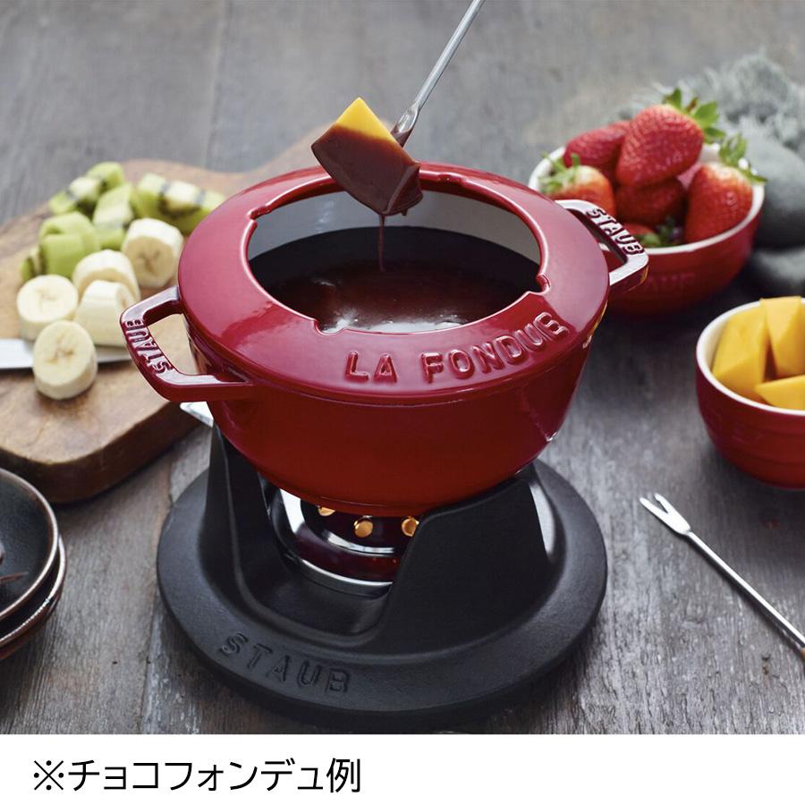 フォンデュ 鍋 セット 20cm チェリーレッド 赤 チーズ オイル チョコ ストウブ STAUB : 14002006 : Bell Momento  - 通販 - Yahoo!ショッピング