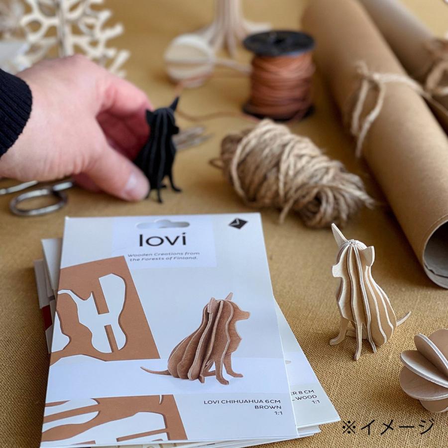 lovi（ロヴィ） 犬 置物 オブジェ インテリア 北欧雑貨 チワワ 木製 木