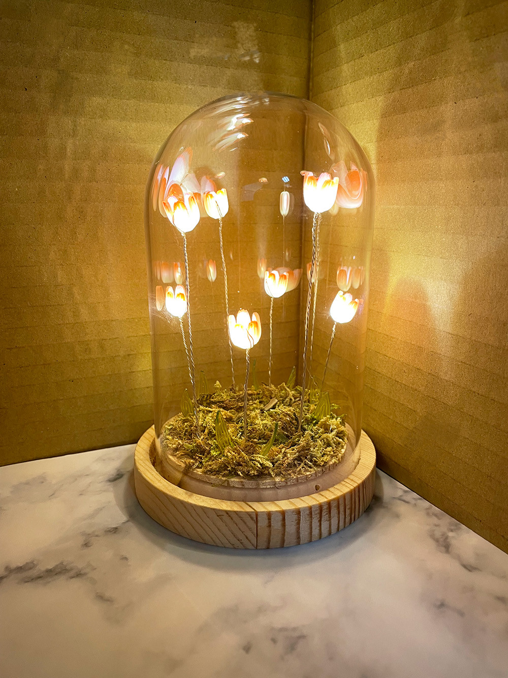ルームライト Flower glass dome フラワーガラスドーム 東洋石創 お花